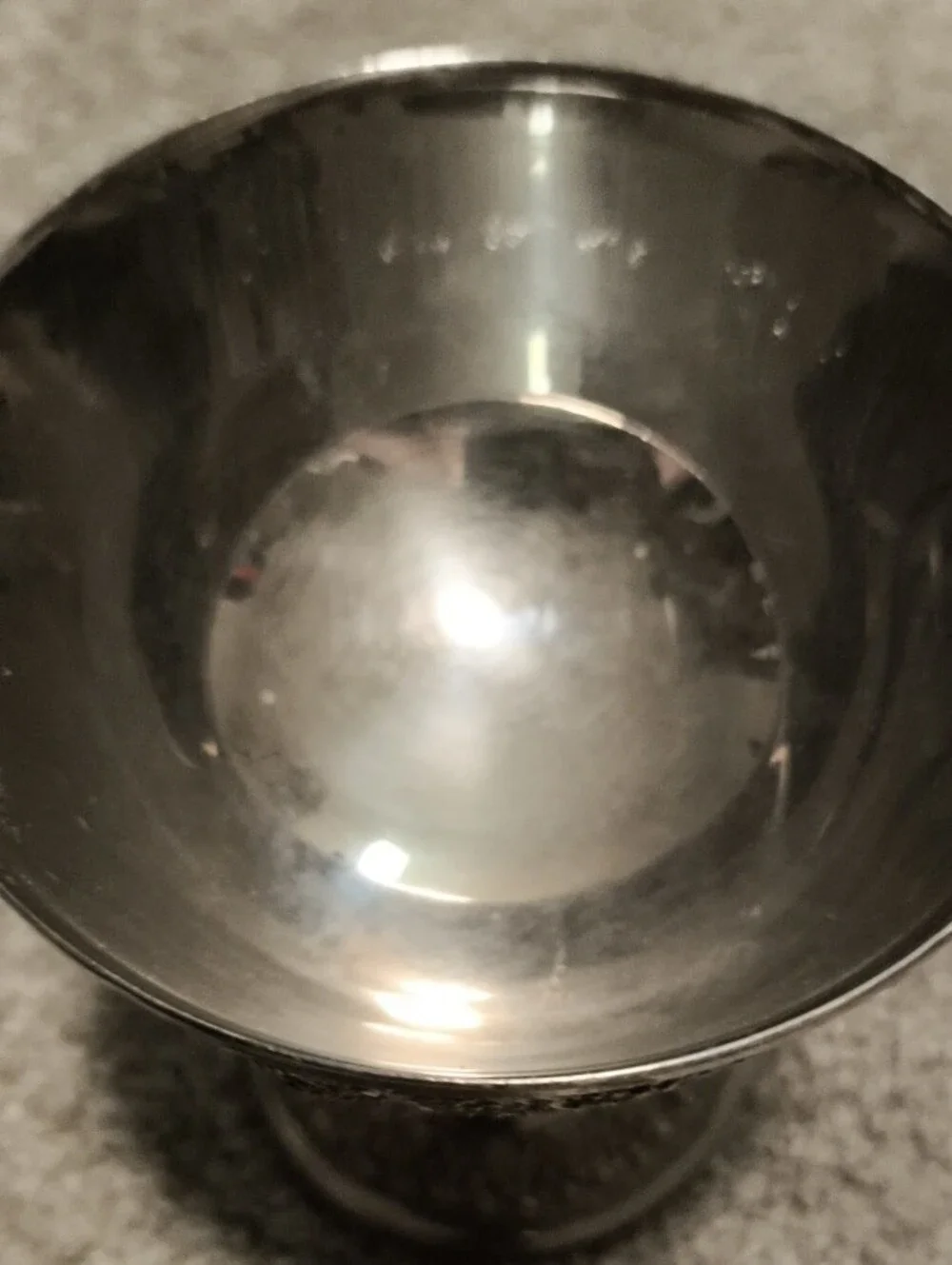 Silver-Tone Decorative Cup - Silver